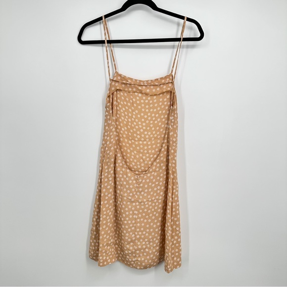 Reformation Cece Dandelion Low Back Backless Mini Dress Peach Orange - Picture 6 of 6
